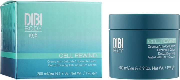 Dibi Cell Rewind Detox Draining Anti-Cellulite Cream Антицеллюлитный детокс дренажный крем 200ml (1047462-59904) - изображение 2