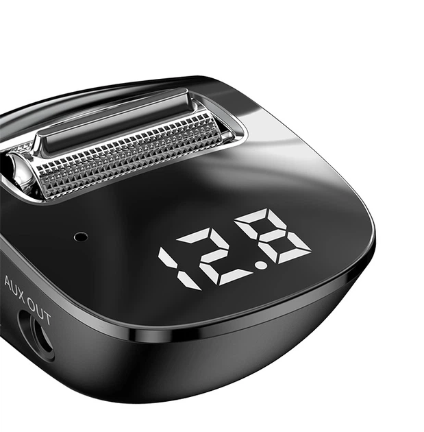 Автомобильный FM-трансмиттер (FM-модулятор) Baseus Streamer F40 AUX Bluetooth 5.0 MP3 c функцией зарядного устройства Dual-USB 3А (CCF40-01) - изображение 2