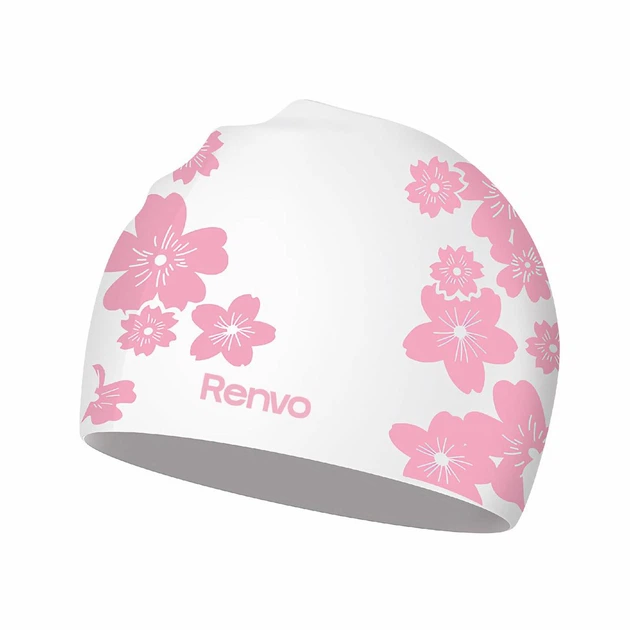 Доросла Шапочка для плавання Renvo Selva Уні Білий Рожевий OSFM (2SC500-0305) - зображення 2