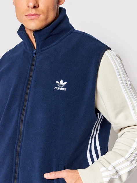 Теплий жилет чоловічий adidas HK7391 M Синій (4065415096839) - зображення 4