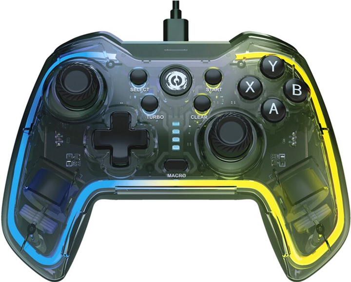 Kontroler przewodowy Canyon Brighter GP-02 Wired RGB 4in1 PS3/Android BOX-TV/Nintendo Crystal (CND-GP02) - obraz 1