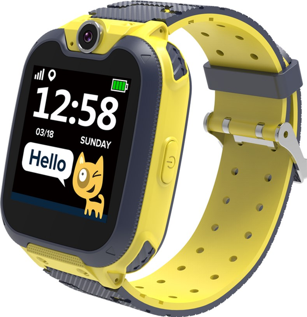 Smartwatch dla dzieci Canyon Tony KW-31 Yellow/Gray (CNE-KW31YB) - obraz 1