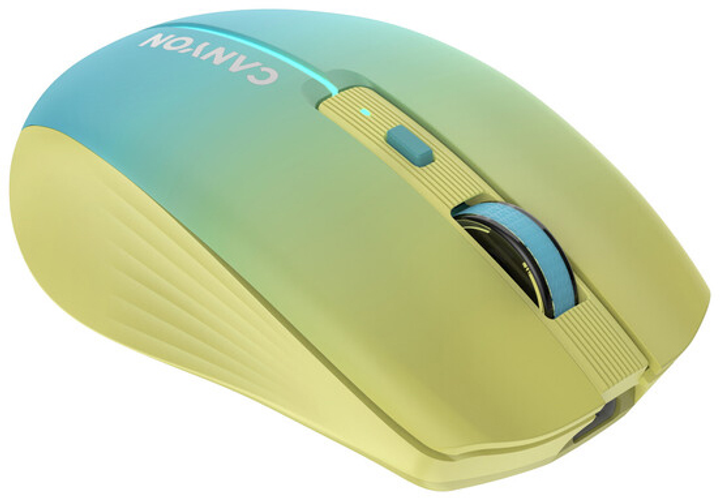 Mysz Canyon MW-44 LED Wireless/Bluetooth Yellow-Blue (CNS-CMSW44UA) - obraz 2