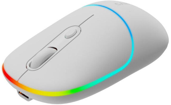 Mysz Canyon MW-22 Dual Band RGB Wireless Snow White (CNS-CMSW22SW) - obraz 2