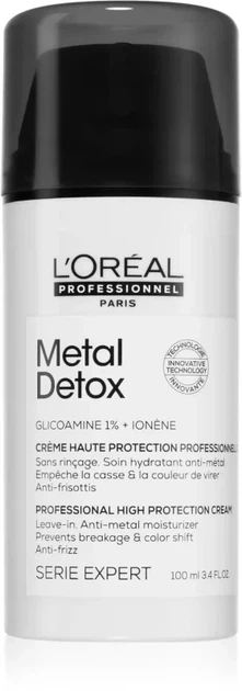 Крем-уход для уменьшения ломкости волос L'Oreal Professionnel Metal Detox 100 мл - Фото 1 Крем-уход для уменьшения ломкости волос L'Oreal Professionnel Metal Detox 100 мл - изображение 1