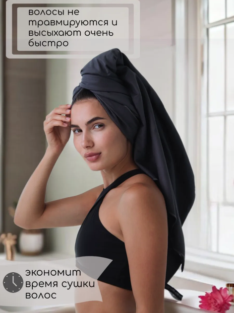 Полотенце спортивное из микрофибры YAR-sport 76x152 см для спорта и туризма с чехлом Темно-серый - изображение 5