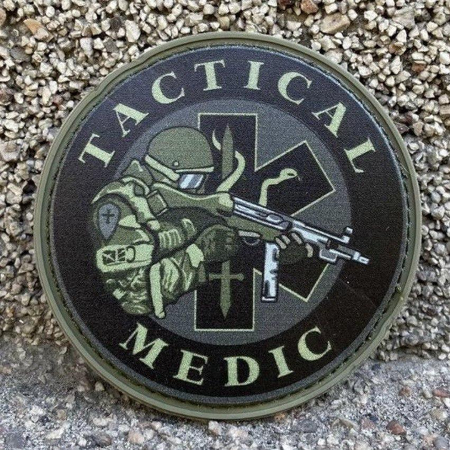 Шеврон на липучке патчи тактический медик зсу Tactical Medic - изображение 1