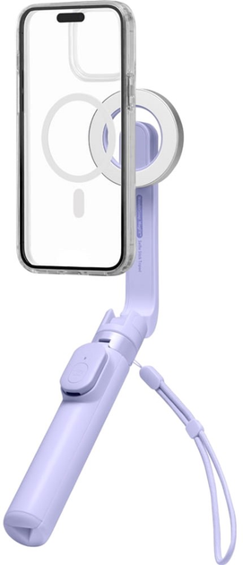  Selfie-tripod Spigen Tripod Selfie Stick MagFit Bluetooth Lavender (8809771226028) - obraz 2