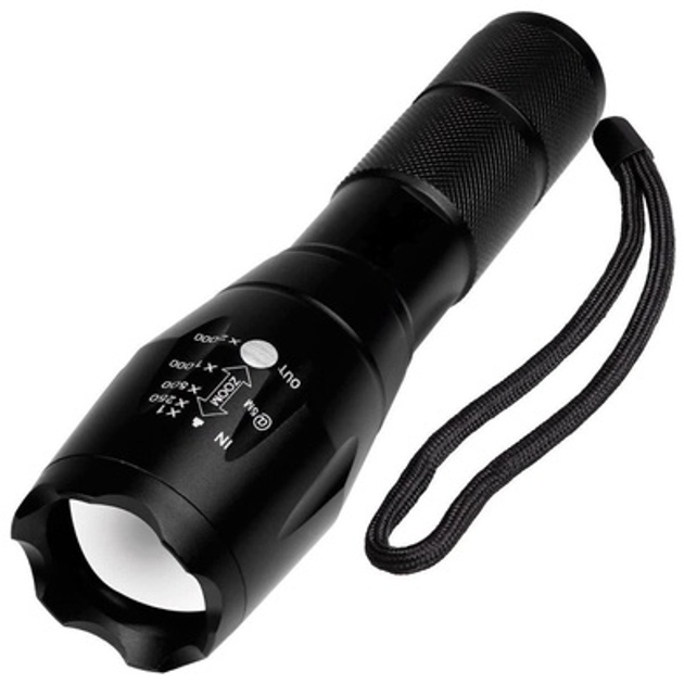 Фонарь тактический Deluxa Military Torch Black - изображение 1