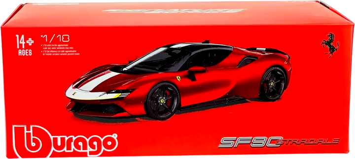 Metalowy model samochodu Bburago Ferrari SF90 Stradale 1:18 (4893993169115) - obraz 2