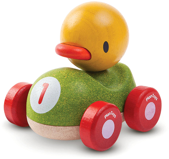 Розвивальна іграшка Plan Toys Duck Racer (8854740056788) - зображення 1