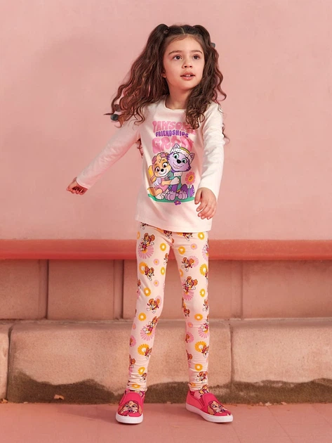 Легінси для дівчинки Fashion 45508-BG 128 Бежевий - изображение 3