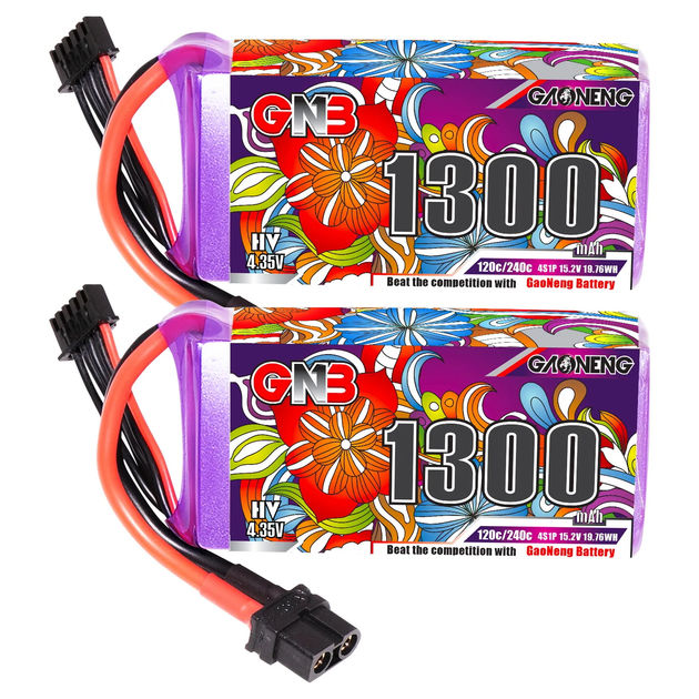 Батарея GNB 4S 1300mAh 15.2V 120C/240C XT60 - изображение 4
