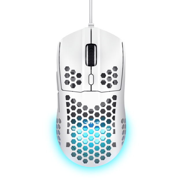 Мишка ігрова Trust GXT 928W Helox дротова RGB White - Фото 1 Мишка ігрова Trust GXT 928W Helox дротова RGB White - зображення 1