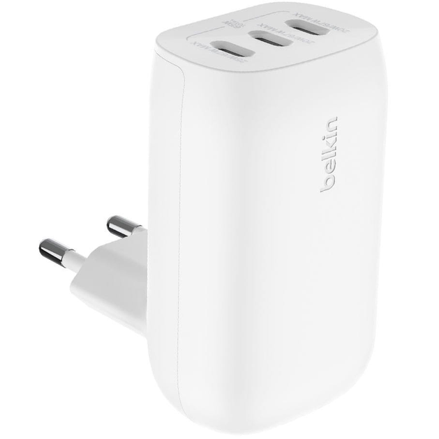Мережевий зарядний пристрій Belkin 67 Вт USB-C PD 3.1 PPS Wall Charger White (745883860081) - зображення 3