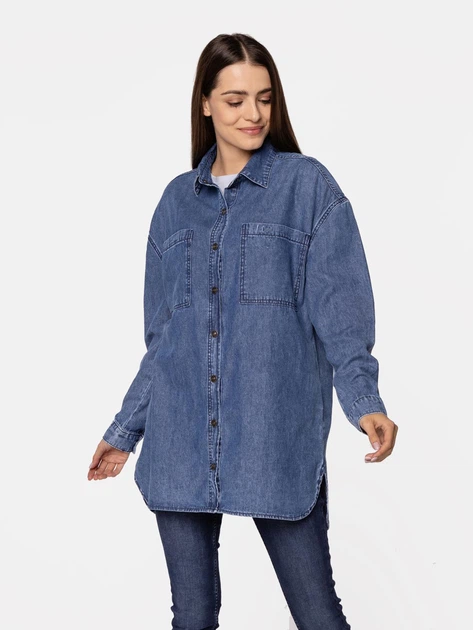 Koszula damska jeansowa damska Lee Cooper DARIA M Błękitna (5904347386535) - obraz 4