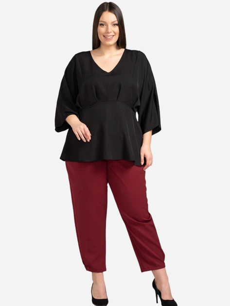 Блузка жіноча Karko BA033 44 Чорна (5903676075349) - зображення 3