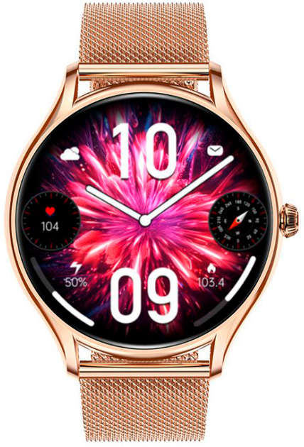 Женские часы Uwatch Mevaden Smart Milano Gold Steel 2 ремешка - изображение 5
