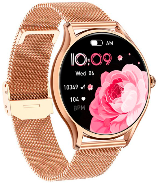 Женские часы Uwatch Mevaden Smart Milano Gold Steel 2 ремешка - изображение 9