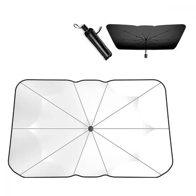 Сонцезахисна парасоля для авто PRC SunShield 126*140*80cm black - Фото 9 Сонцезахисна парасоля для авто PRC SunShield 126*140*80cm black - зображення 9