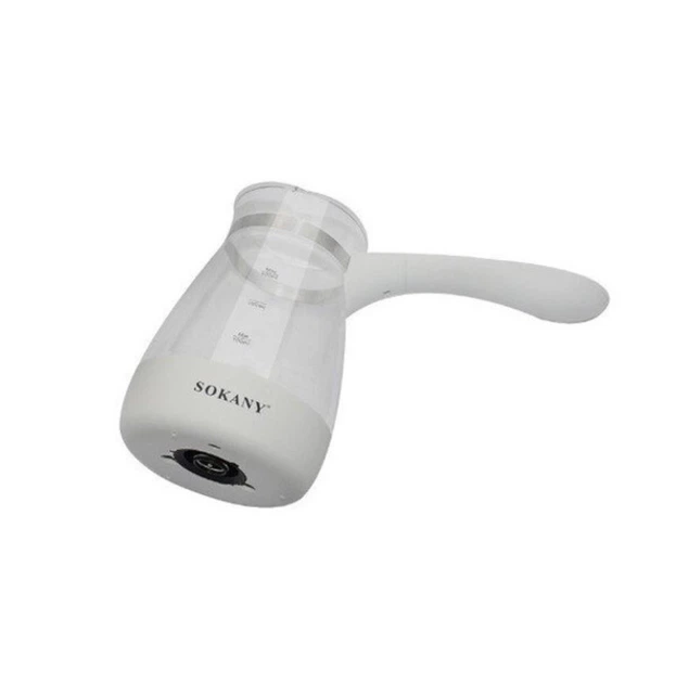 Турка электрическая кофеварка SOKANY YLW-607 0.5 л электротурка для кофе со стеклянной чашей 600 Вт Белая - изображение 3
