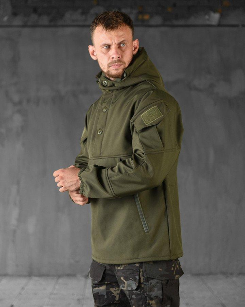 Тактическая демисезонная куртка анорак SoftShell 2XL олива (88917) - изображение 2