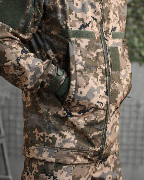 Тактический демисезонный костюм SoftShell XL пиксель (88488) - изображение 6