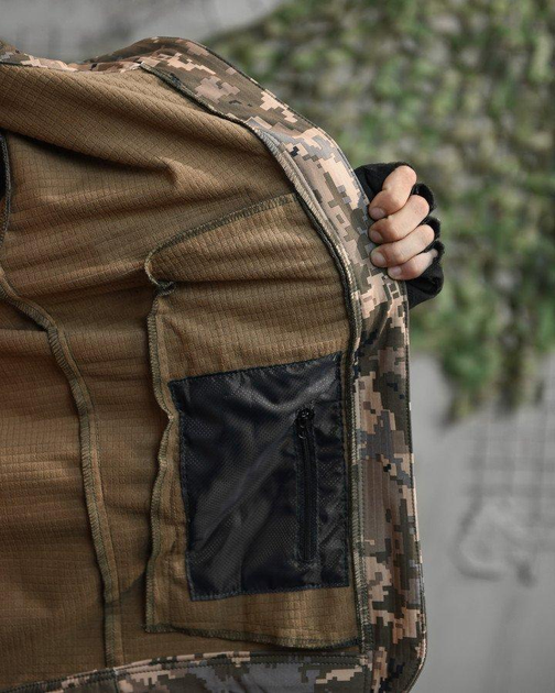 Тактический демисезонный костюм SoftShell L пиксель (88488) - изображение 7