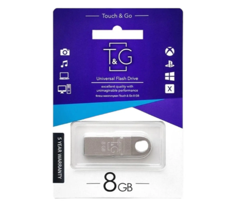 Флеш память USB T&G 026 Metal 8Gb - изображение 2