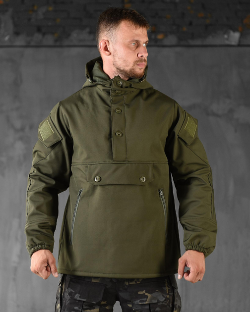 Тактична куртка демісезонна анорак SoftShell L олива (88917) - зображення 1