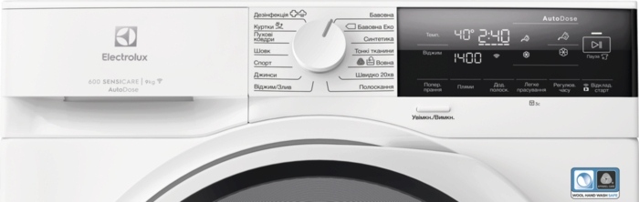 Electrolux Стиральная машина фронтальная, 9кг, 1400, A+++, 66см, дисплей, пар, инвертор, автодоз, белый - Фото 2 Electrolux Стиральная машина фронтальная, 9кг, 1400, A+++, 66см, дисплей, пар, инвертор, автодоз, белый - изображение 2