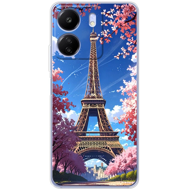 Силиконовый Чехол с Картинкой для Xiaomi Poco C65 Принт (Париж, Эйфелева Башня) (50989-ysm036) - Фото 1 Силиконовый Чехол с Картинкой для Xiaomi Poco C65 Принт (Париж, Эйфелева Башня) (50989-ysm036) - изображение 1