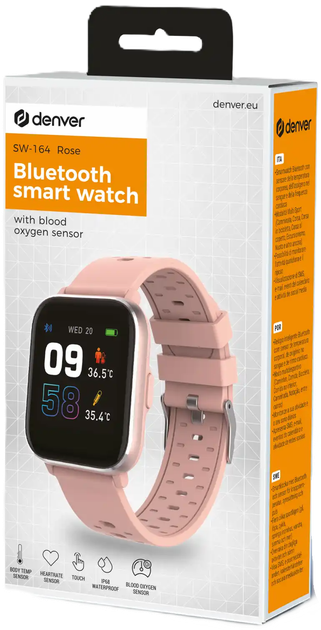 Smartwatch Denver SW-164 Bluetooth Rose (5706751052842) - obraz 4