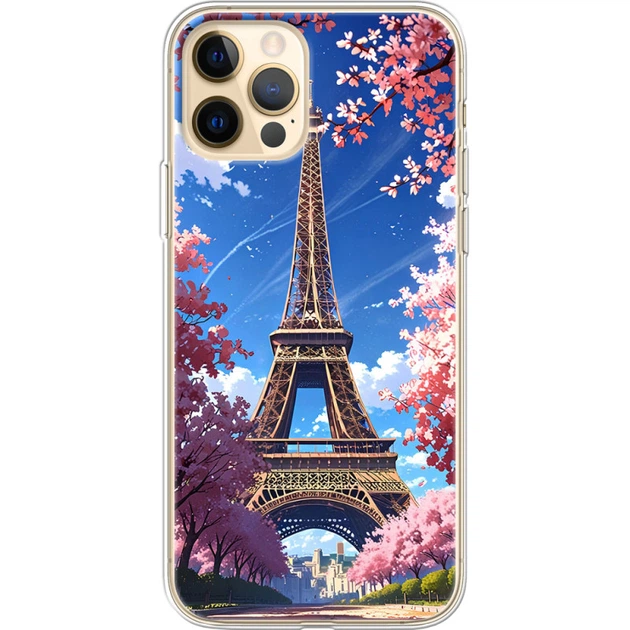 Силиконовый Чехол с Картинкой для iPhone 12 Pro Max Принт (Париж, Эйфелева Башня) (41085-ysm036) - Фото 1 Силиконовый Чехол с Картинкой для iPhone 12 Pro Max Принт (Париж, Эйфелева Башня) (41085-ysm036) - изображение 1