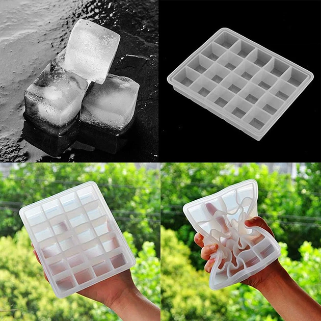 Силиконовая форма CUMENSS AI-820 Cube 20 White для льда - Фото 3 Силиконовая форма CUMENSS AI-820 Cube 20 White для льда - изображение 3
