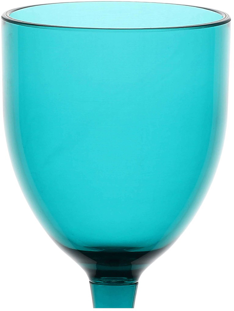 Zestaw kieliszków do wina Rose&Tulipani Fiaba akrylowych turkusowy 400 ml 6 szt (UU20140091U00-Z) - obraz 3