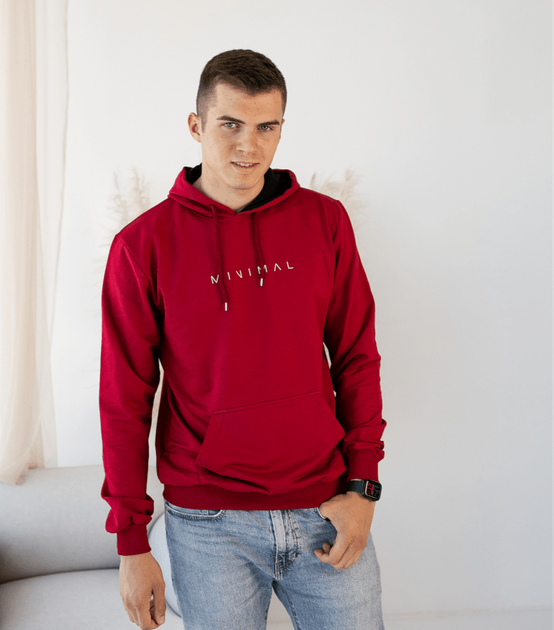 Мужское худи с принтом MINIMAL - HECTOR - 17279 - XL - Rio Red - Фото 1 Мужское худи с принтом MINIMAL - HECTOR - 17279 - XL - Rio Red - изображение 1