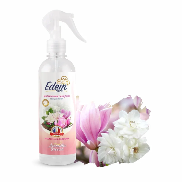 Освіжувач повітря Edem Home Aromatic Breeze Магнолія та гарденія, 420 мл - Фото 2 Освіжувач повітря Edem Home Aromatic Breeze Магнолія та гарденія, 420 мл - зображення 2