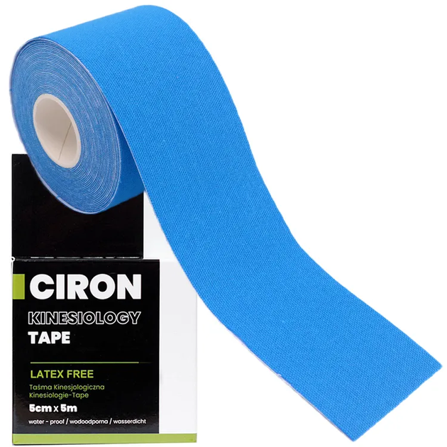 Кінезіологічна стрічка Ciron Kinesiology tape Blue (5904463684256) - зображення 6
