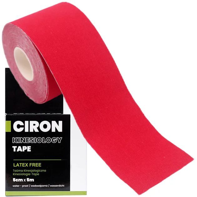 Кінезіологічна стрічка Ciron Kinesiology tape Red (5904463684287) - зображення 5