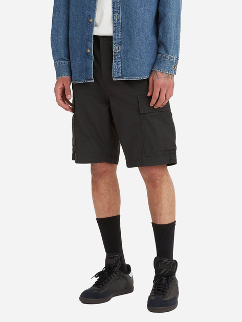 Шорти подовжені чоловічі Levi's Carrier Cargo Shorts 23251-0060 32 Чорні (5400537021281) - зображення 1