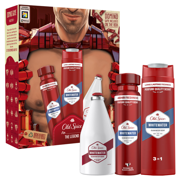 Подарочный набор Old Spice Whitewater Ironman Аэрозольный дезодорант ...