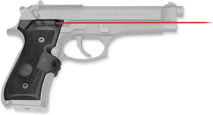 Лазерный целеуказатель Crimson Trace LG-402M на рукоять для BERETTA 92/96/M9. Цвет - Красный - изображение 1