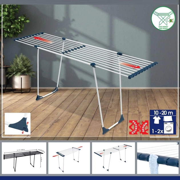 Сушарка для білизни підлогова Casa Si CasaFlex 20 White (CS92179B04) - зображення 4