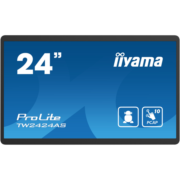 Монитор 24" IIYAMA ProLite сенсорный Android 12 Black (TW2424AS-B1) - изображение 1