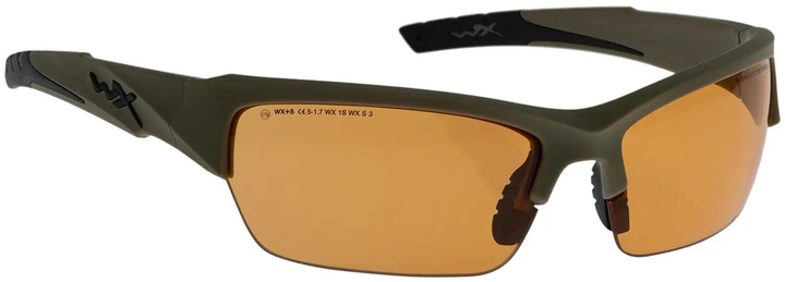 Окуляри балістичні Wiley X WX Valor 2.5. 3 лінзи (Grey/Clear/Light Rust) оправа Tan - зображення 1