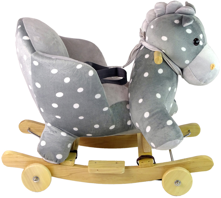 Bujak LEAN Toys Little Dots 2 w 1 46 cm Szary (5905679071694) - obraz 5