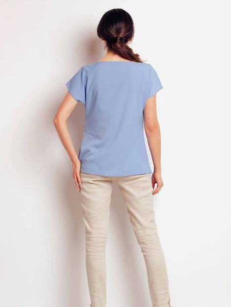 Блузка жіноча Awama A143 L Світло-синя (5902360515857) - зображення 4