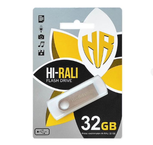 Флеш память USB Hi-Rali Shuttle 32Gb - Фото 2 Флеш память USB Hi-Rali Shuttle 32Gb - изображение 2