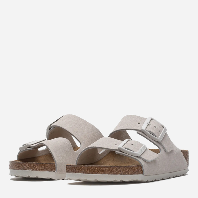 Klapki damskie skórzane Birkenstock 1026842 37.5 Beżowe (4066648141600) - obraz 2